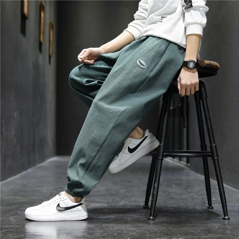 

2021 New Brand Sweatpants Mens Clothing Harajuku Joggers Cargo Pants Plus Size Casual Fashion Korea style Loose Trousers Clothes
