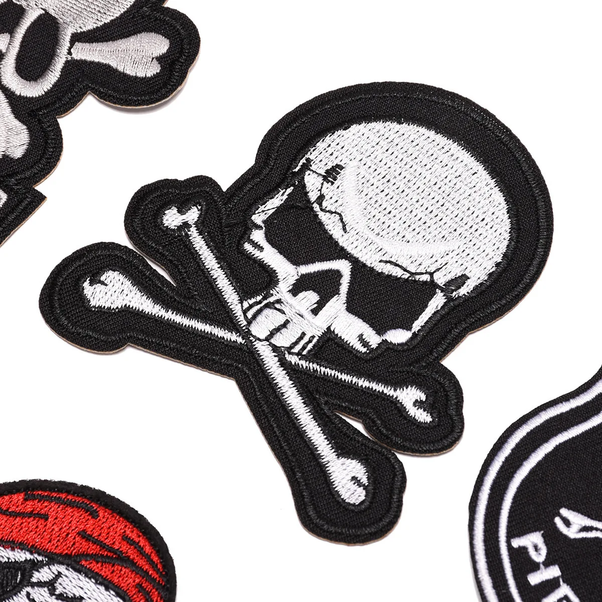 Патчи с вышивкой пиратского черепа патчи для утюга этикетка пришивания вышитая