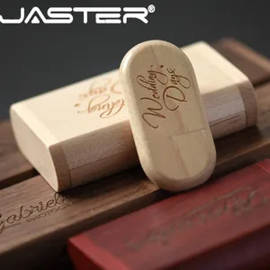 USB флеш-накопитель JASTER, овальный, деревянный + откидной корпус, USB 2,0, 4 ГБ, 8 ГБ, 16 ГБ, 32 ГБ, 64 ГБ