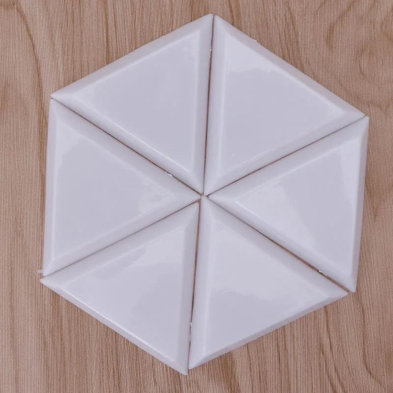 

10Pcs Triangle Plastic Rhinestones Beads Crystal Nail Art Sorting Trays Accessory White