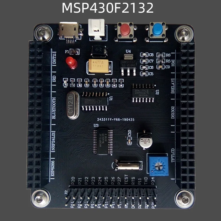 Макетная плата MSP430F2132 MSP430 MCU обучающая с USB интерфейсом загрузка BSL|Запчасти и