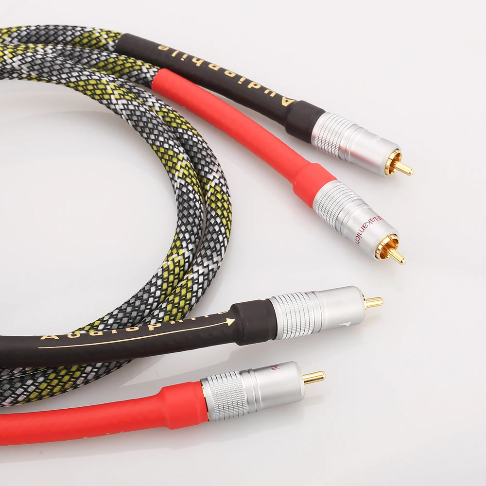 Аудиокабель Audiocrast с 2 штекерами на штекеров RCA аудиокабель для стереосабвуфера [hi