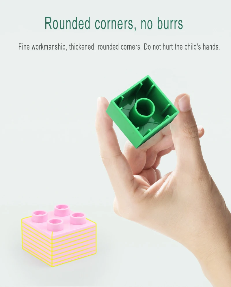 Классические строительные блоки большого размера фигурка глаз с наклейками