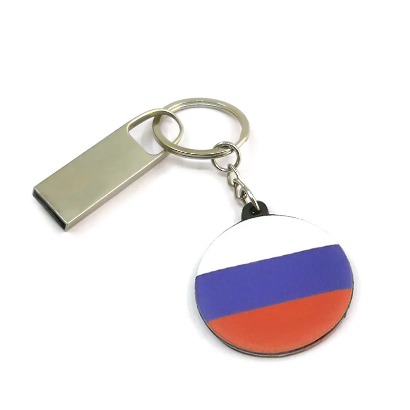 1 шт. брелок для ключей с УФ-печатью российским флагом безделушки подарок на день
