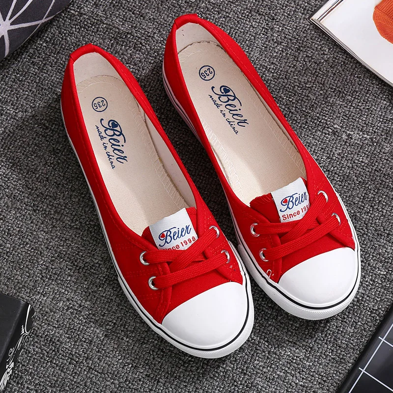 

Women Shoes Fashion Comfortable Sports Sneakers Female Flats Trend Breathable Casual Canvas Shallow Shoes Women's Sneakers