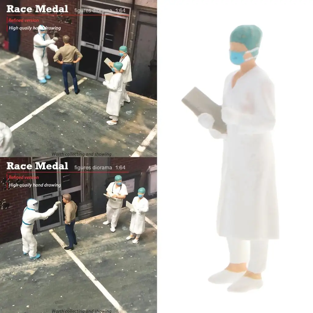 

1:64 Scale Model Tiny Doctor Figure PVC Person Layout for The