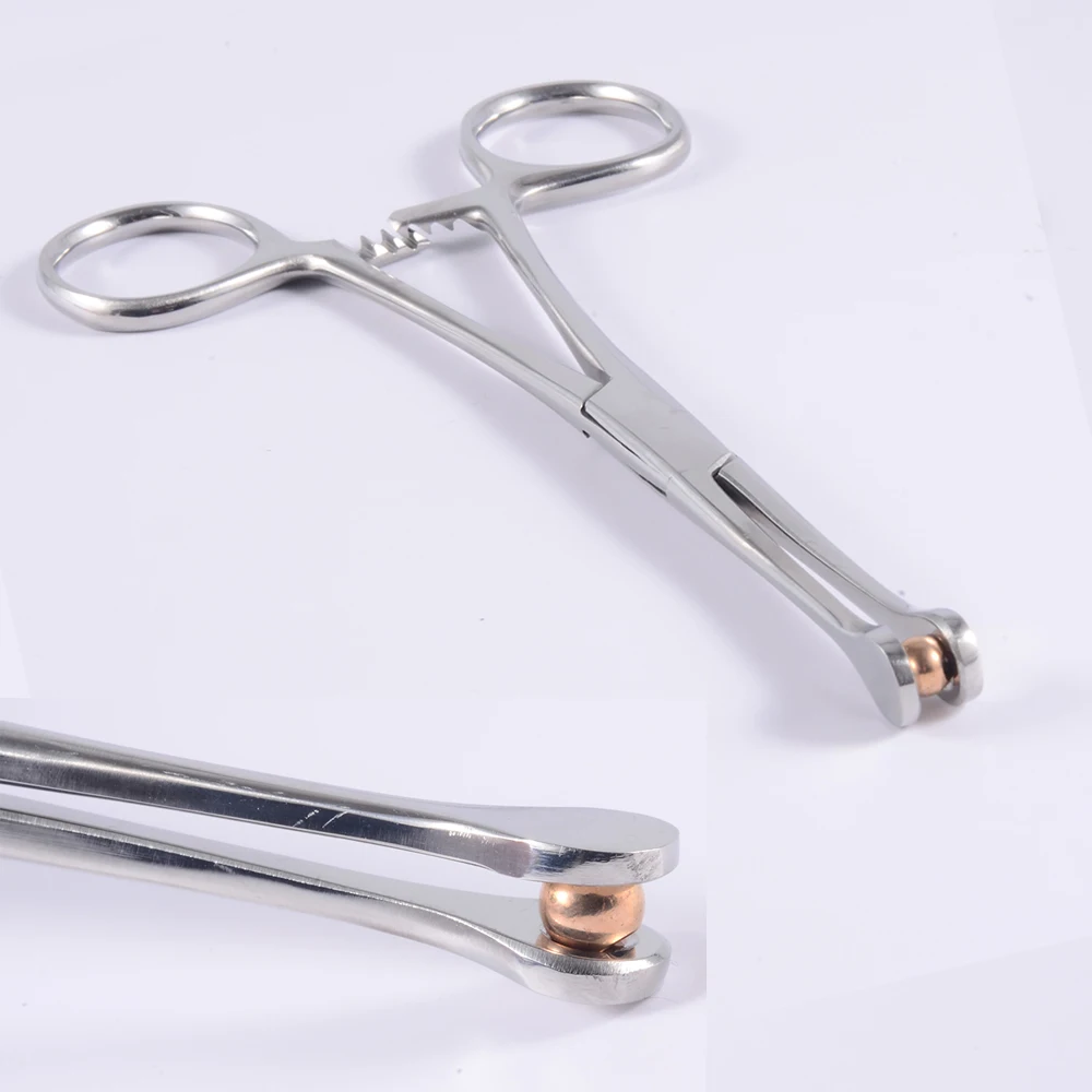 1PC Professional Tool Surgical Steel Open Triangle Close Ring Needle Pipe Clamp Plier Tweezers Belly Body Piercing Puncture - купить по
