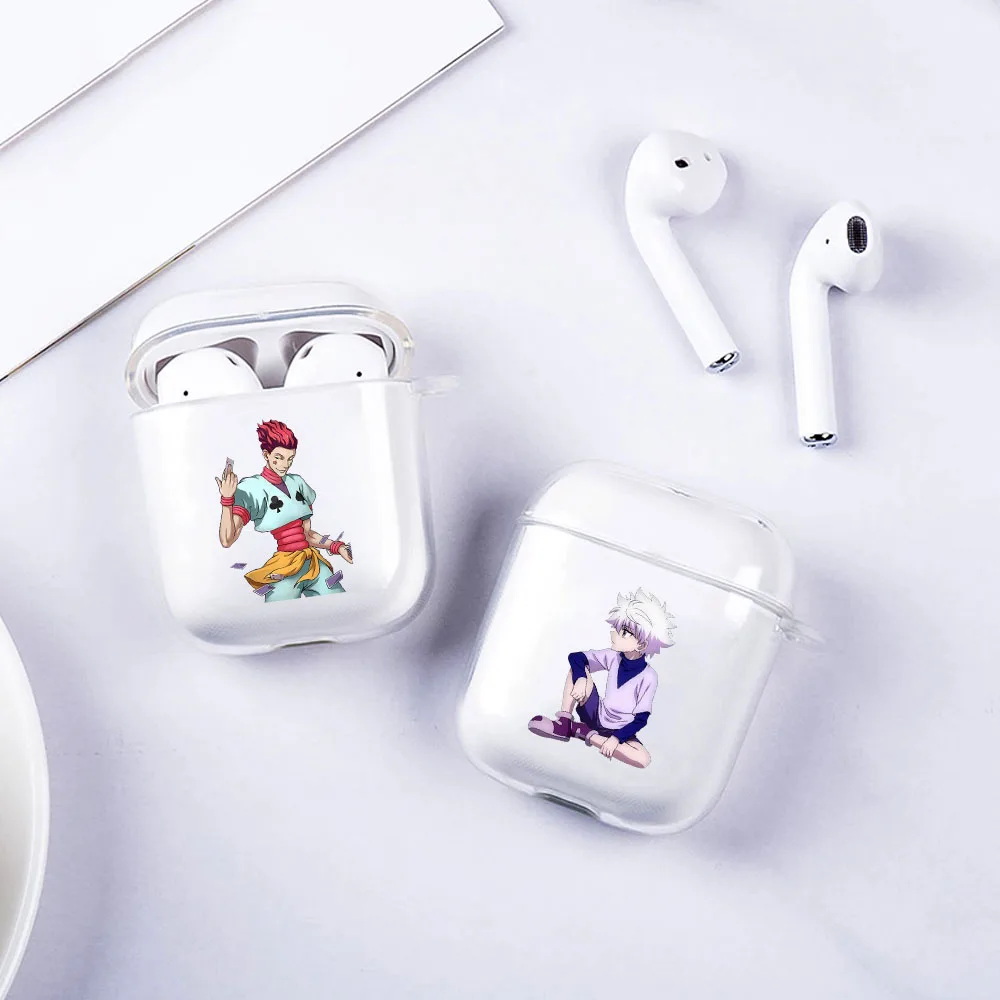 

Cute Hisoka Morow Hunter x Hunter HXH Anime Gon Killua Airpod Case for Apple Airpods 1 2 Soft Clear TPU Earphone Coque fundas