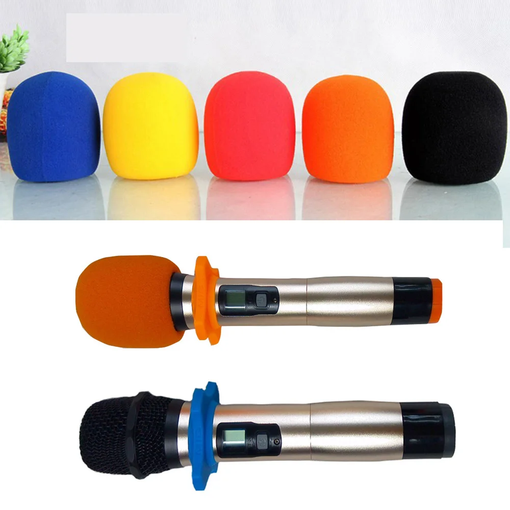 

5pcs/set Accessories Outdoor Foam Replacement Windproof Practical Protective Ball Shape Portable Microphone Cover