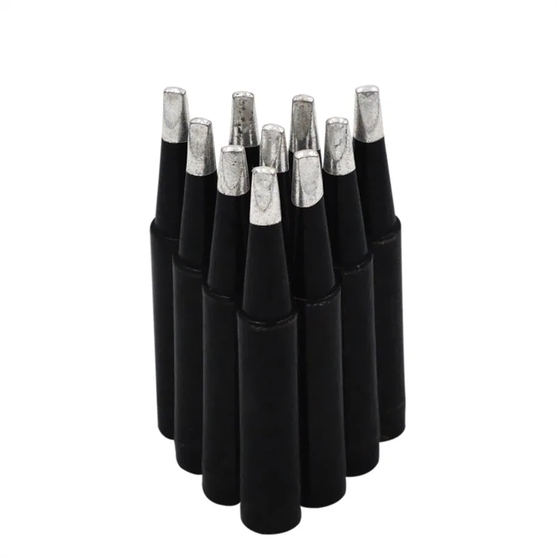 

5PCS Black Durable Lead-Free Replaceable Solder Iron Tip for 936 Solder Station 900M-T-K 900M-T-2.4 B I IS K 2C 3C 4C 2.4D 3.2D