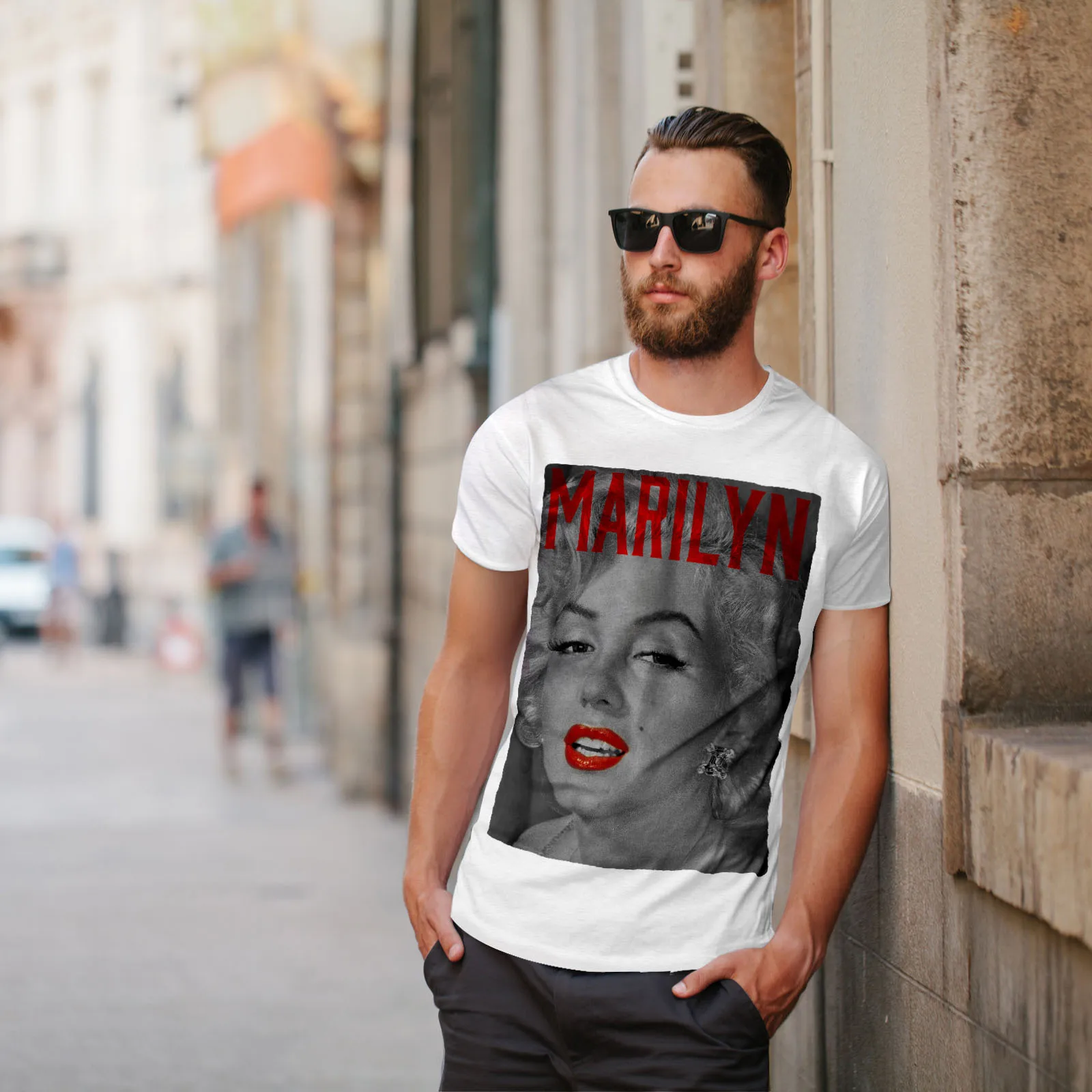 

Marilyn Monroe Retro Photo Graphic Design Printed Mens T-Shirt. Summer Cotton Short Sleeve O-Neck Unisex T Shirt New S-3XL