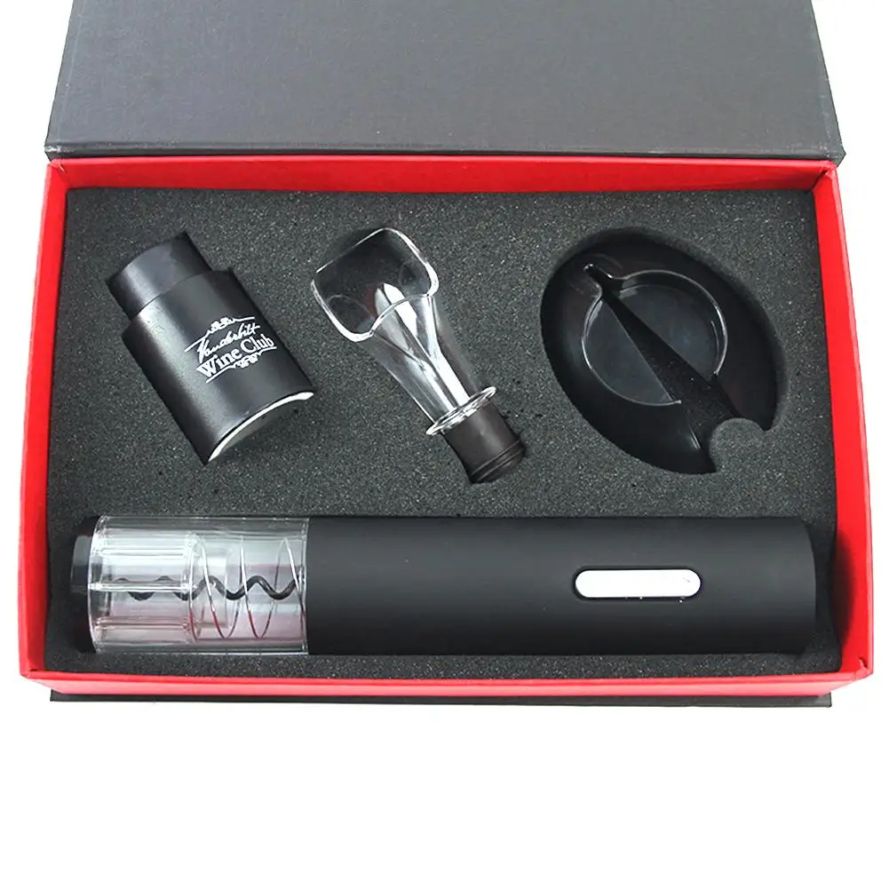 

Automatic Wine Opener for Red Wine Dry Battery Electric Wine Bottle Opener Kit Cordless Corkscrew With Foil Cutter Kitchen Tools