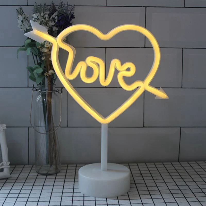 

Cactus Night Light Neon Light Base Battery USB Operated Neon Decoration Living Room Bedroom Holiday Decoration