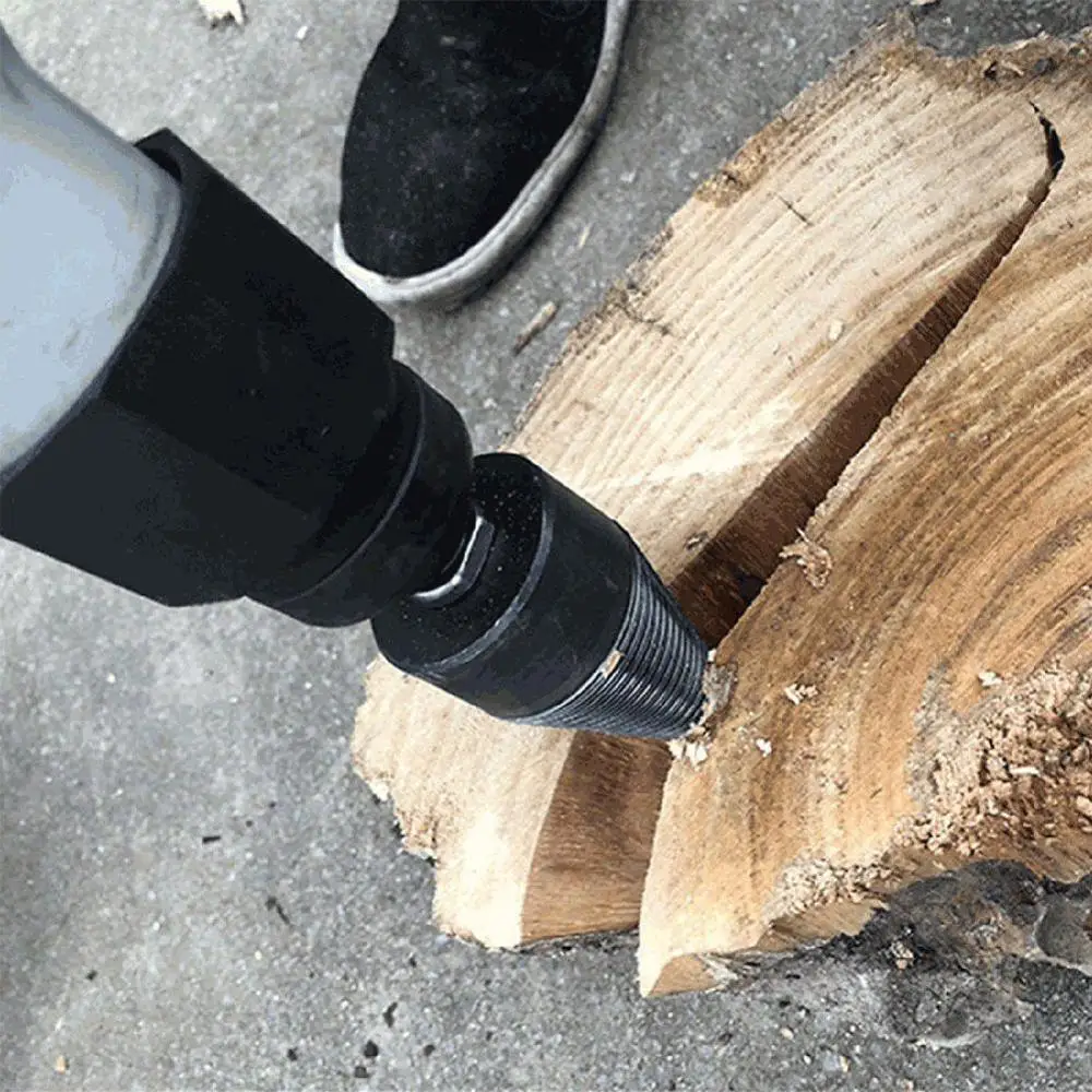 

Shank Firewood Splitter Machine Drill Wood Cone Reamer Punch Driver Drill Bit Split Drilling Tools