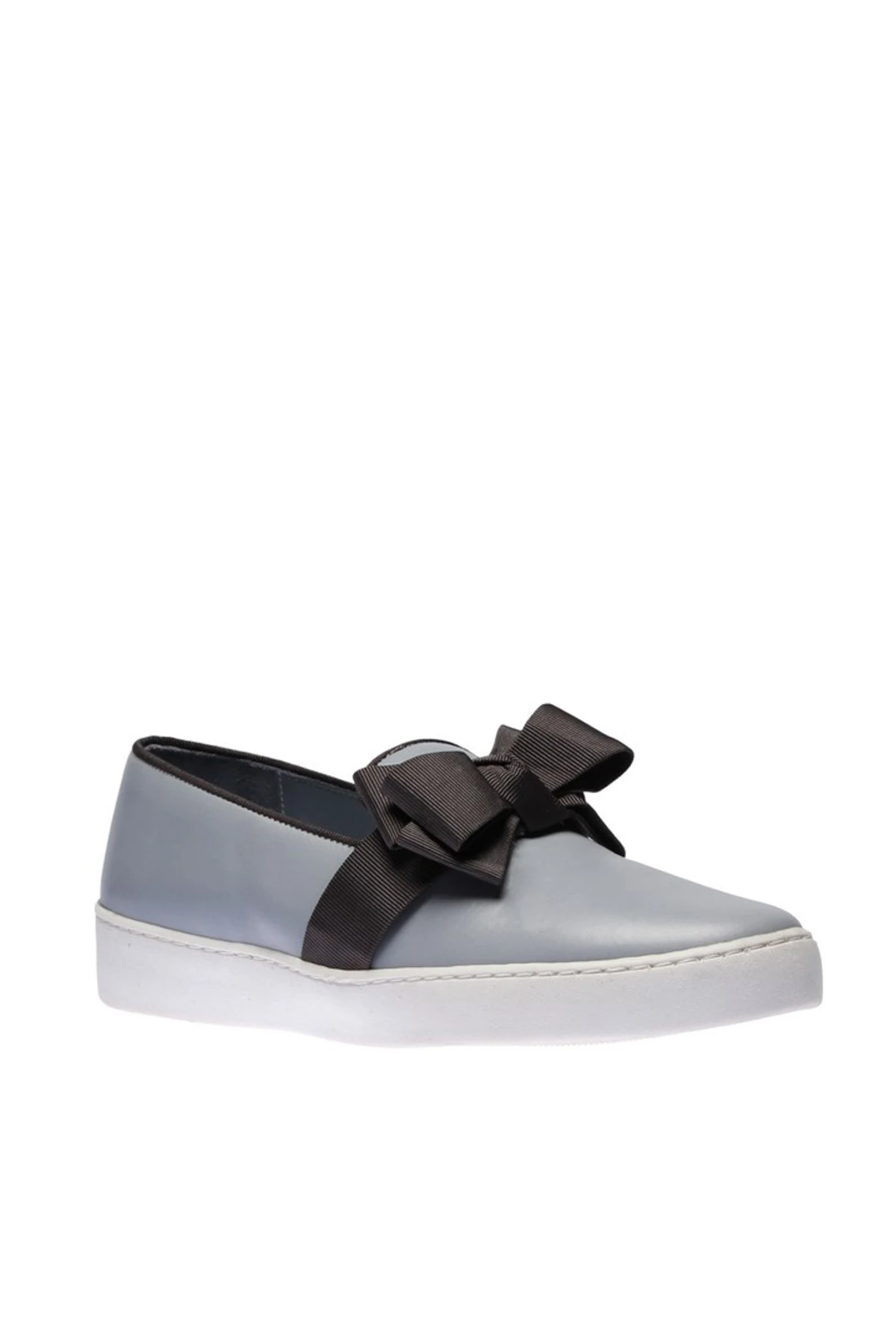 Женская обувь синего цвета из натуральной кожи с жемчугом Кроссовки