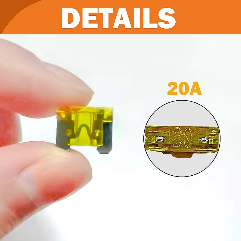 Eliteson 100 шт мини-автомобиль предохранители 5A 7.5A 10A 15A 20A 25A 30A комплект усилитель с