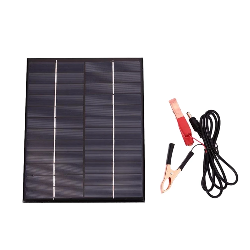 

5,5 W 12V Панели солнечные Батарея Зарядное устройство доска Водонепроницаемый поликристаллический кремний для сьемки вне помещений и во врем...