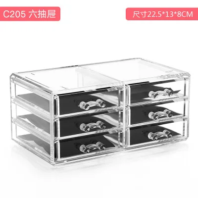 

Прозрачная коробка для хранения косметики, демонстрация губной помады, ювелирные изделия, Многоуровневая полка для хранения косметики