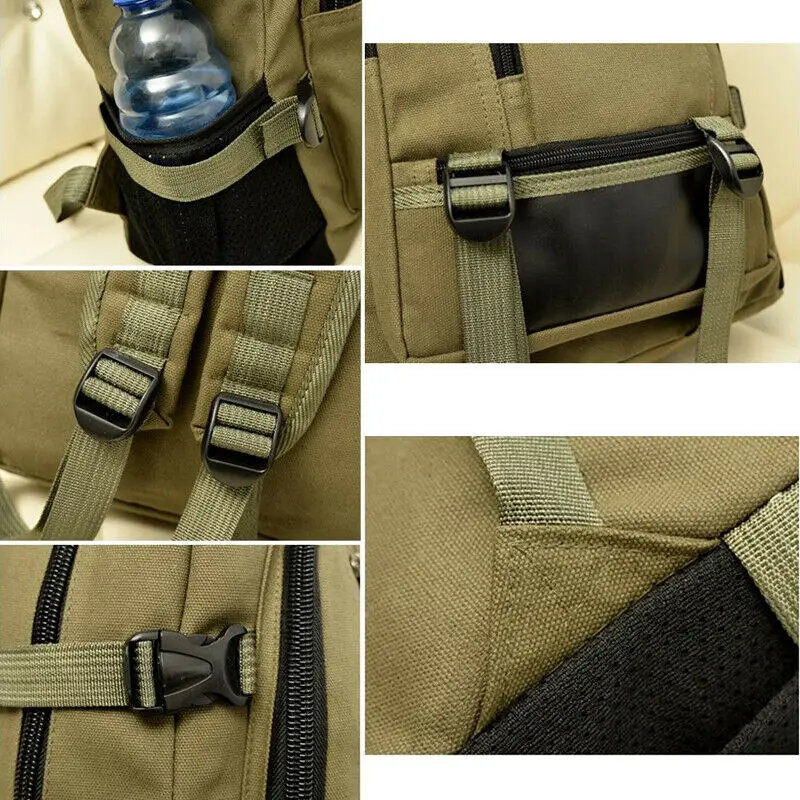 

Men's Vintage Canvas Backpack Travel Rucksack Outdoor Camping Hiking Sport Satchel School Bag Bookbag