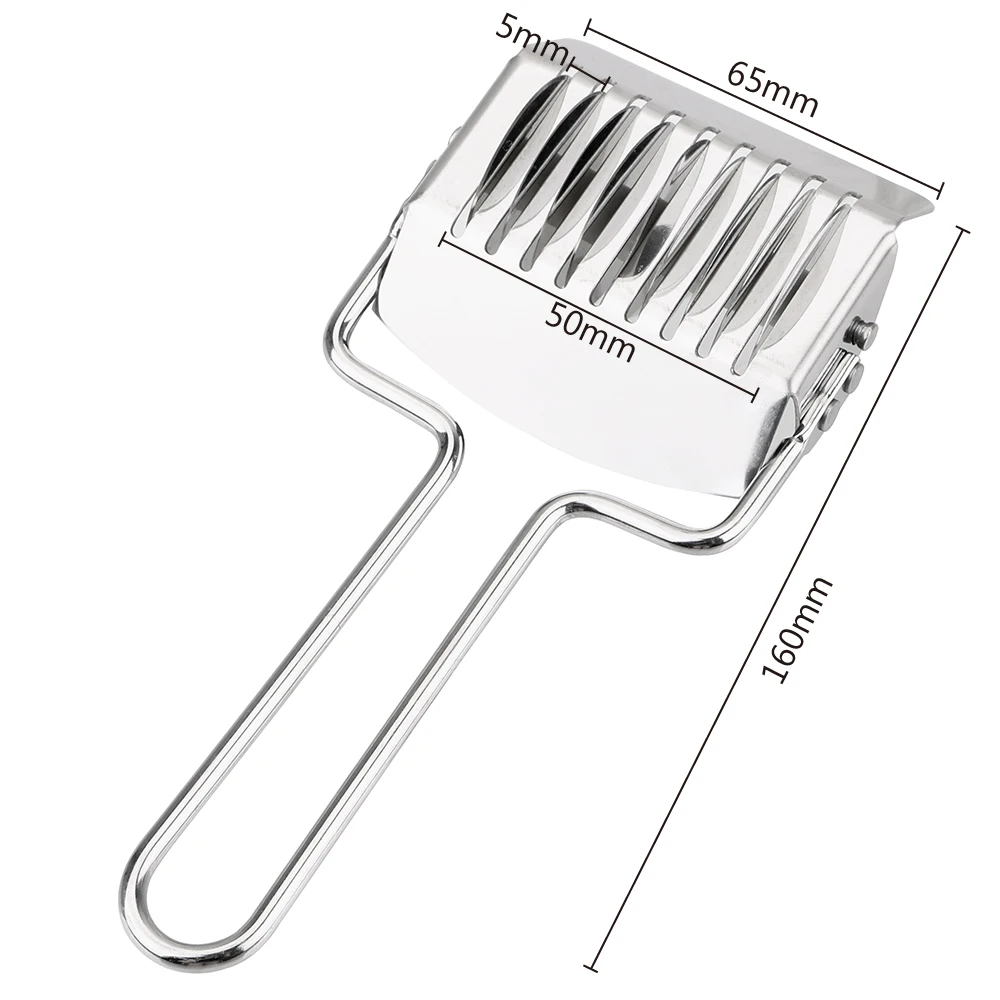 

Noodles Cut Knife Manual Tools Kitchen Gadgets Non-slip Handle Shallot Cutter Spaetzle Makers 9 Blades Stainless Steel