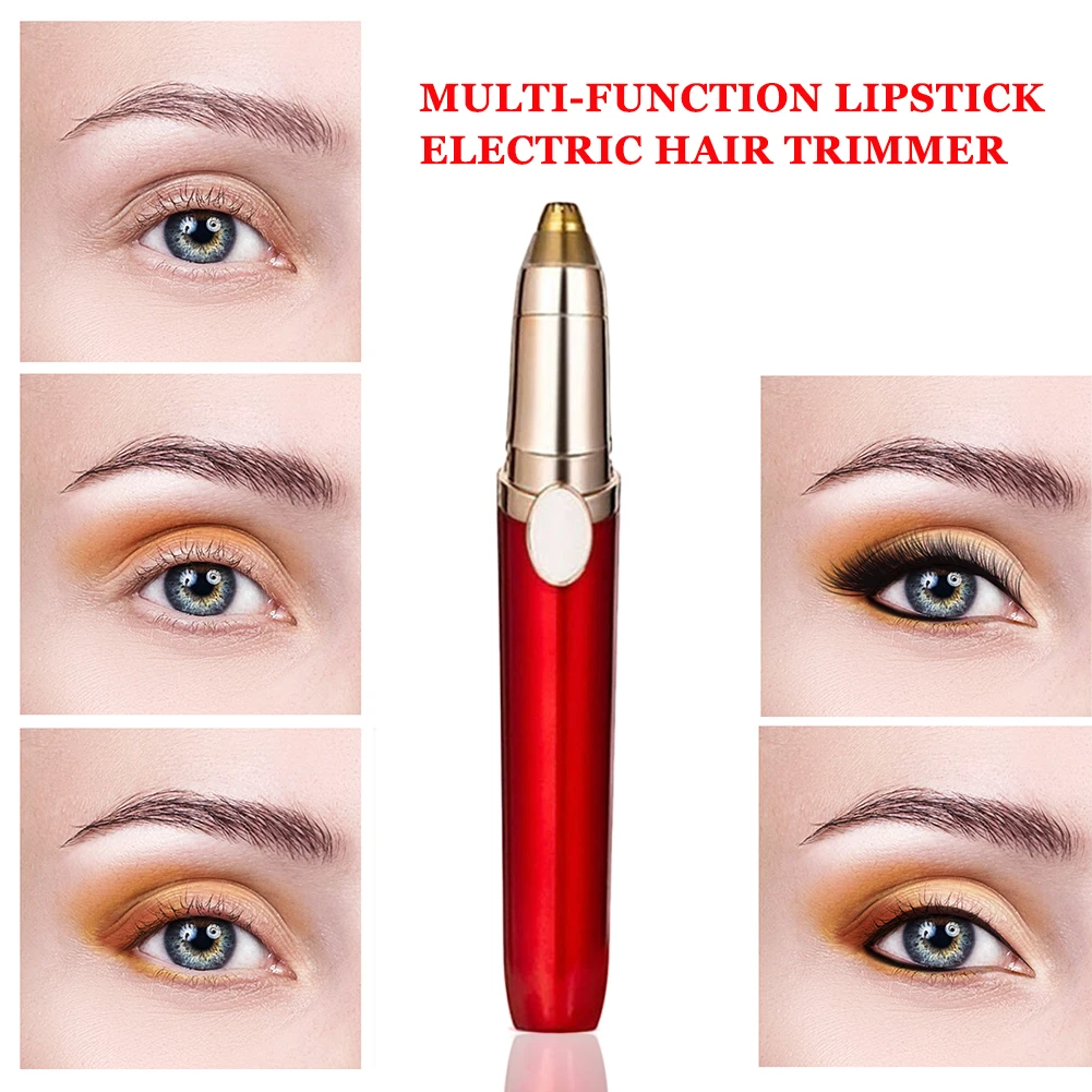 

Electric Facial Hair Remover Eyebrow Trimmer Makeup Painless Hair Eye Brow Epilator Mini Shaver Home Mini Portable Epilator