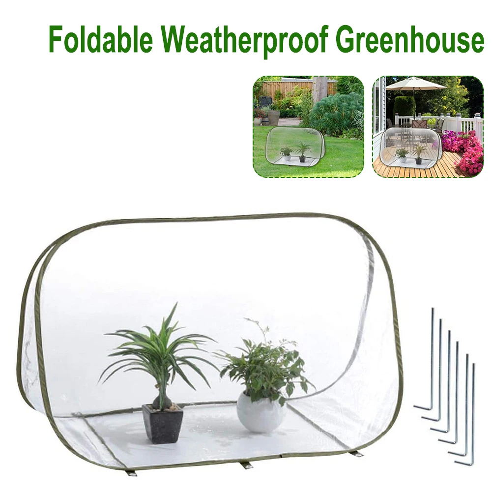 

Winter Garden Flower Warm Cover Greenhouse Tree Shrub Protecting Bag Foldable Frost Yard Protection Light Transmission Cover