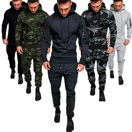

Костюм спортивный мужской Камуфляжный из 2 предметов, кофта и штаны милитари худи, тактический, для осени и зимы, R5
