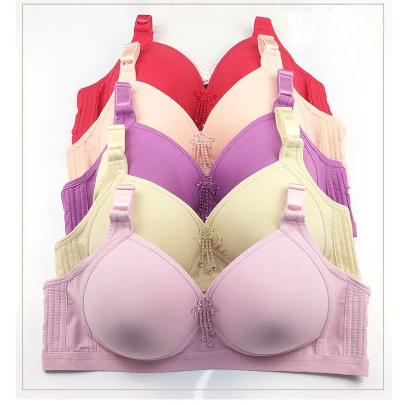 C07 BingYanFuShi Для женщин Беспроводной бюстгальтер размера плюс белье Большие размеры