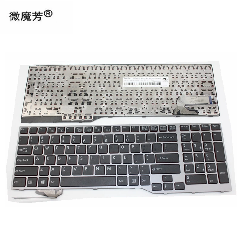 Американская клавиатура для Fujitsu Lifebook E753 E754 E756 Клавиатура для ноутбука сменная Клавиатура для ноутбука