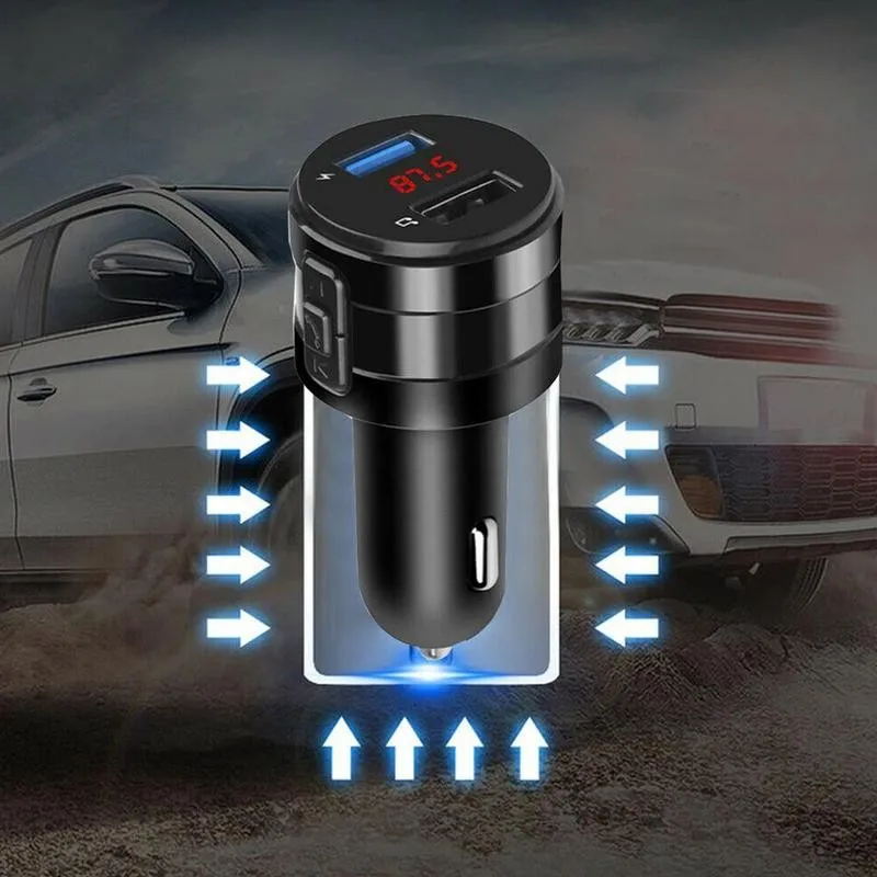 Автомобильный Fm-передатчик беспроводной Bluetooth V5.0 музыкальный проигрыватель