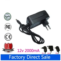 12v 2a ac dc power supply adapter home wall charger for ktec ksas0241200150hu wd tv live media player