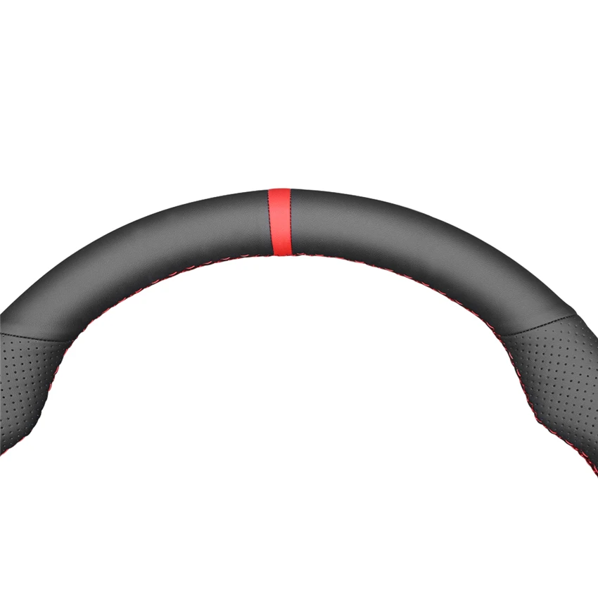 MEWANT черный мягкий чехол рулевого колеса автомобиля из натуральной кожи для