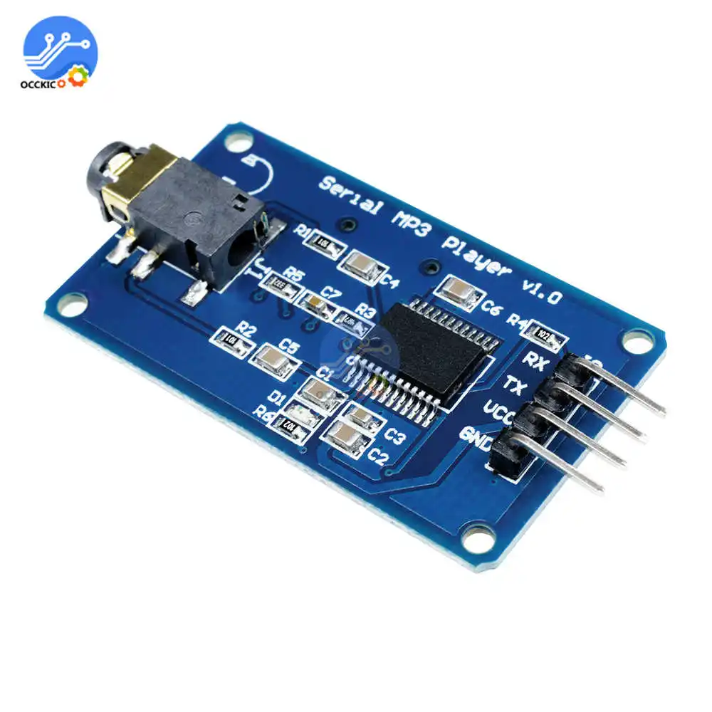 MP3 декодер модуль dac board YX5300 UART Control серийный плеера для Arduino/AVR/ARM/PIC CF аудио