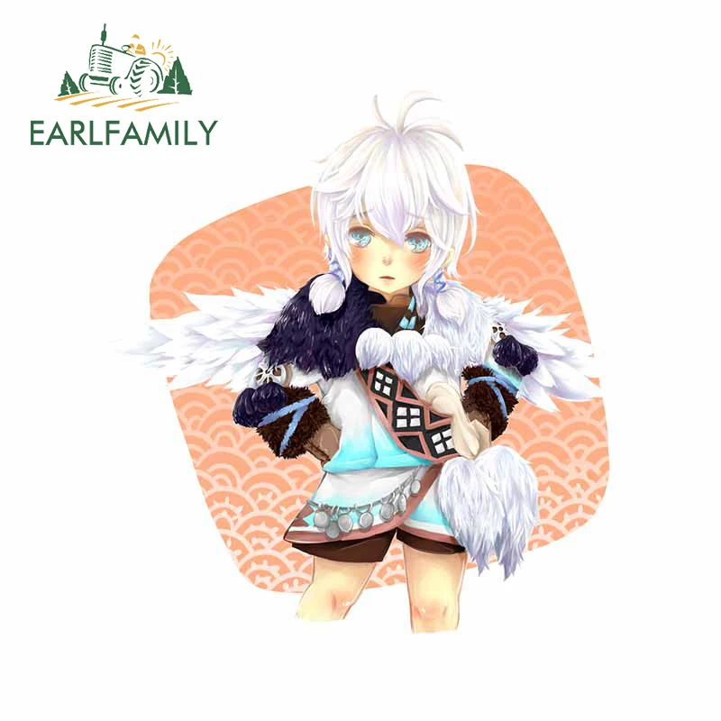

EARLFAMILY 13 см x 11,9 см для Фанарт Dragonnest Lona alpargata с изображением мультяшного автомобиля, Стикеры лобовое стекло наклейка в виде окна, устойчивая к ...