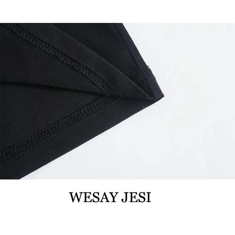 

WESAY JESI Women's T-shirt Fashion New Street Cartoon Printing Y2k Harajuku Girls Tee O-Neck Oversized T-shirts Ladies Chic Tops