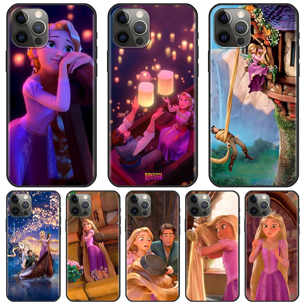 

Disney Tangled Case For Apple iPhone 12 13 Pro Max Mini SE 2020 XR Cover Silicone Fundas Coque