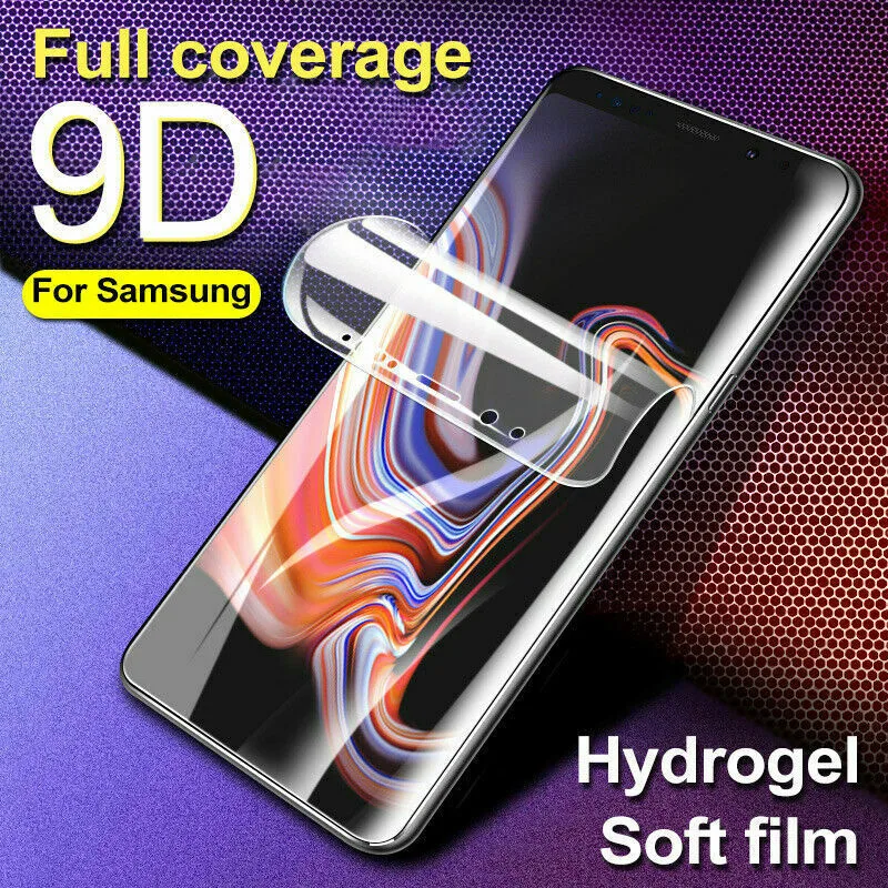 9D полное покрытие спереди гидрогель пленка для Samsung Galaxy A51 A71 S20 S21 5G Plus Ultra