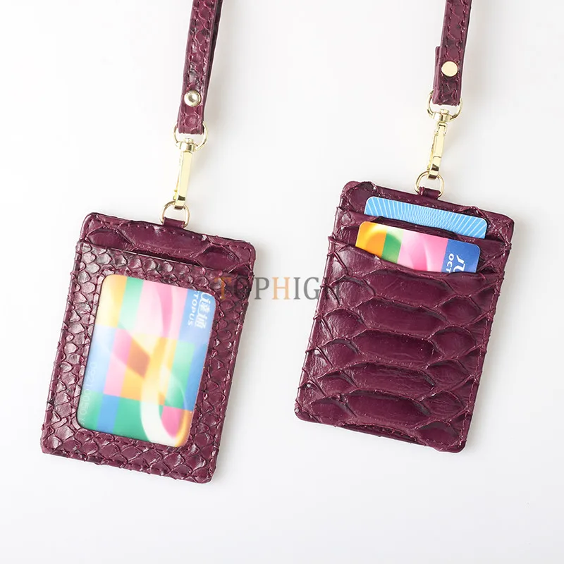 Женская сумка-держатель для карт TOPHIGH со змеиным узором из 2021 коровьей кожи |