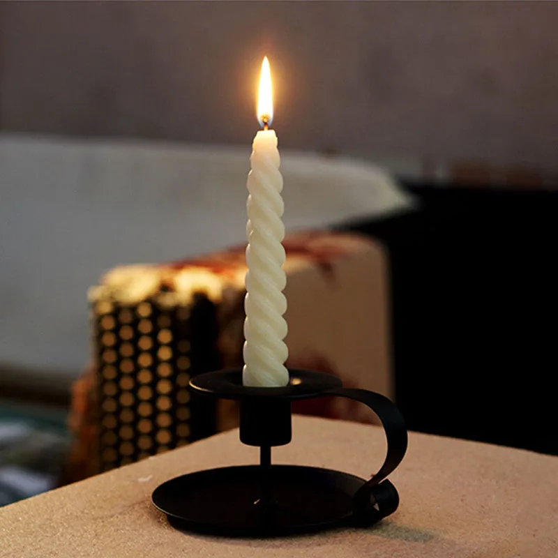 Винтажный Классический конусный подсвечник держатель Железный Европейский