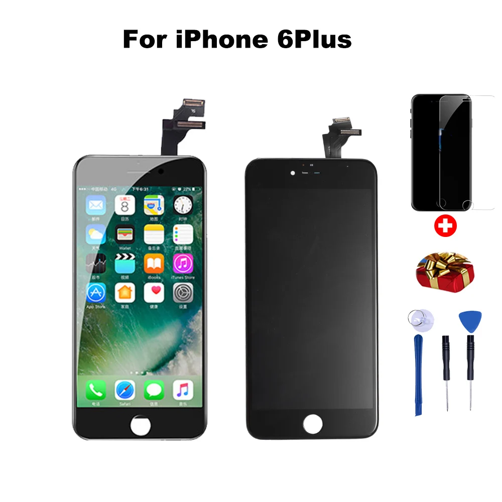Класс AAA + ЖК-дисплей для iphone 7 7P 8 8Plus 5 5S 6 6s замена дисплея с сенсорным экраном