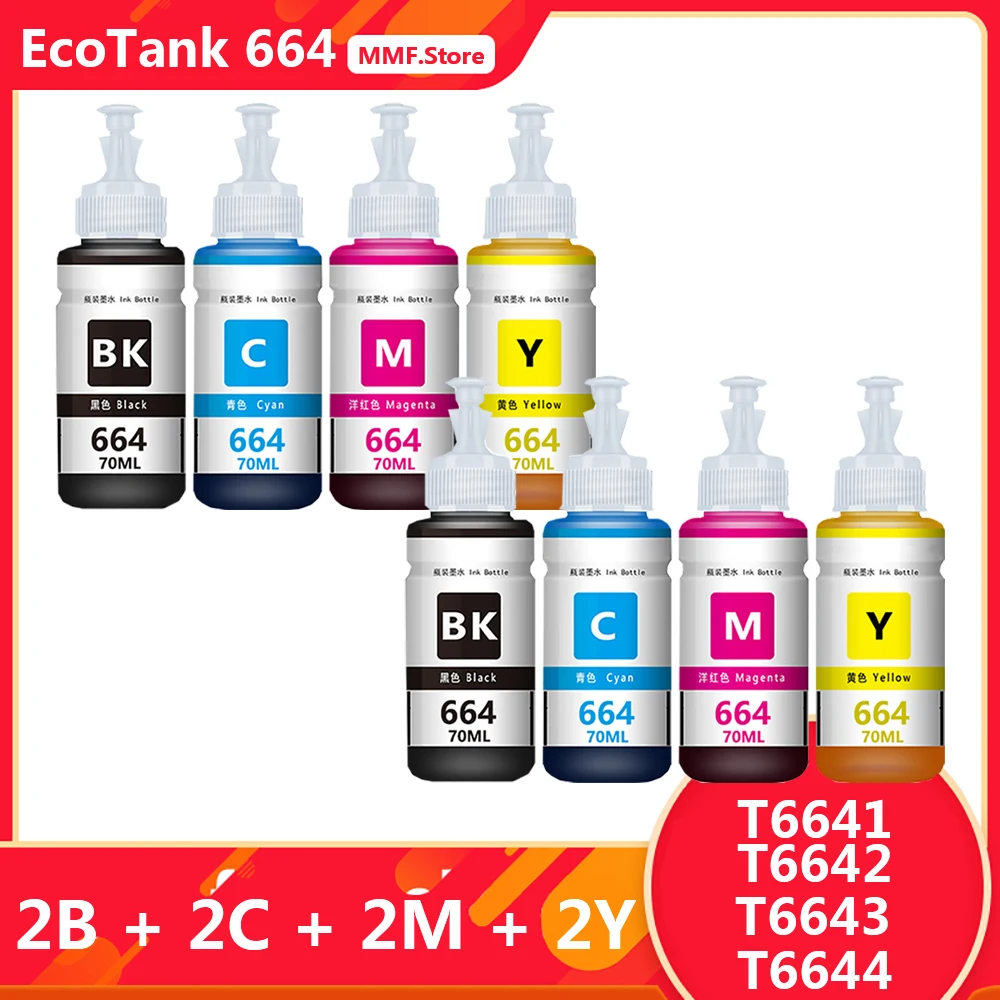 

MMF EcoTank L210 EcoTank L220 EcoTank L300 EcoTank L365 EcoTank L382 EcoTank L550 L1300 Compatible for Epson Refill Ink 664 T664