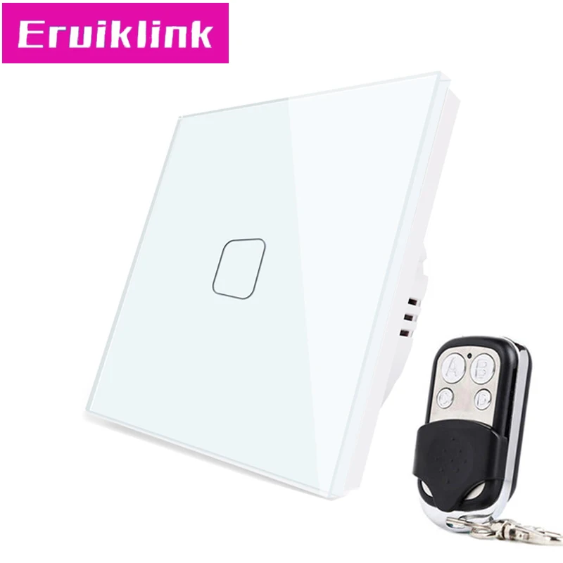 Стандарт ЕС/Великобритании настенный выключатель света Белый Кристалл