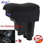 Подлокотник для Daihatsu Sirion, подлокотник для Daihatsu Sirion, центральный контейнер для хранения со светодиодной подсветкой USB