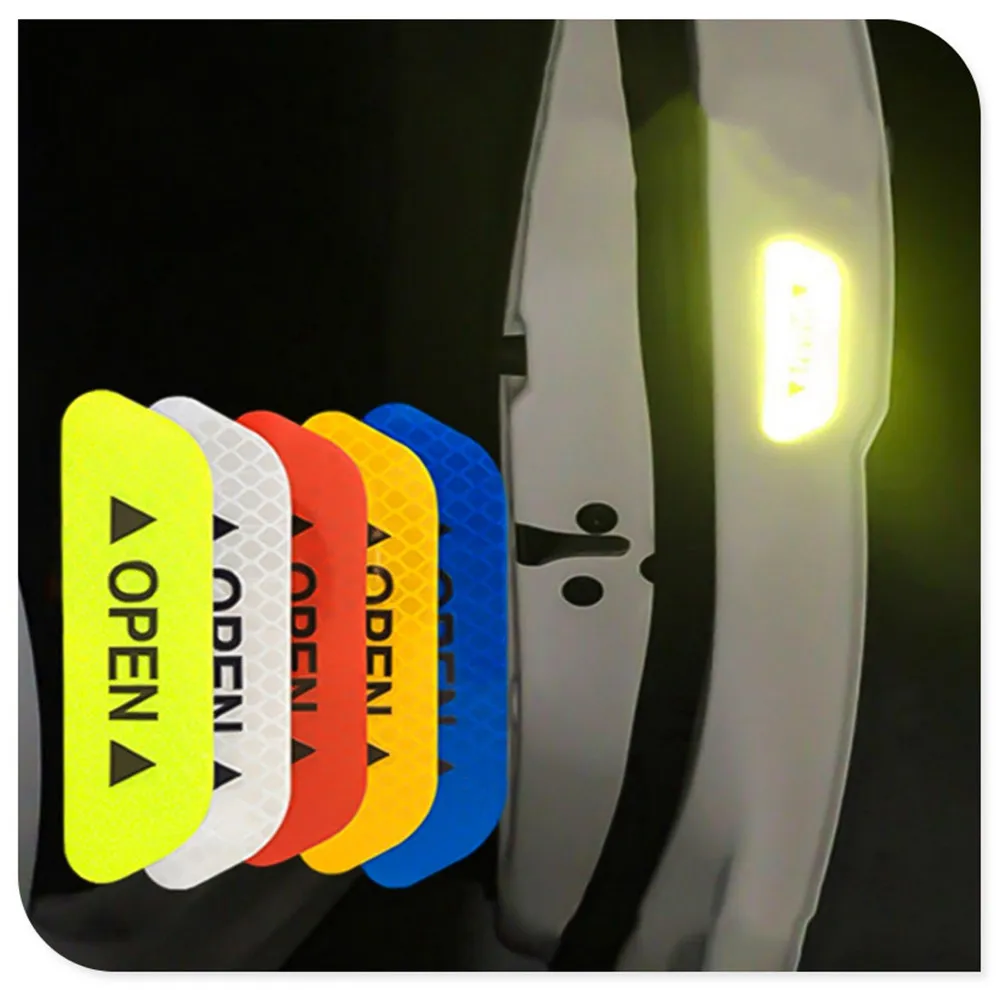 Светоотражающая лента для открывания автомобильной двери предупреждающая