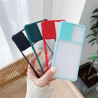 Transparent Slide Camera Protect Phone Case For Xiaomi Redmi Note Pro Max Note10 10pro 10s Airbag Shockproof Cover
