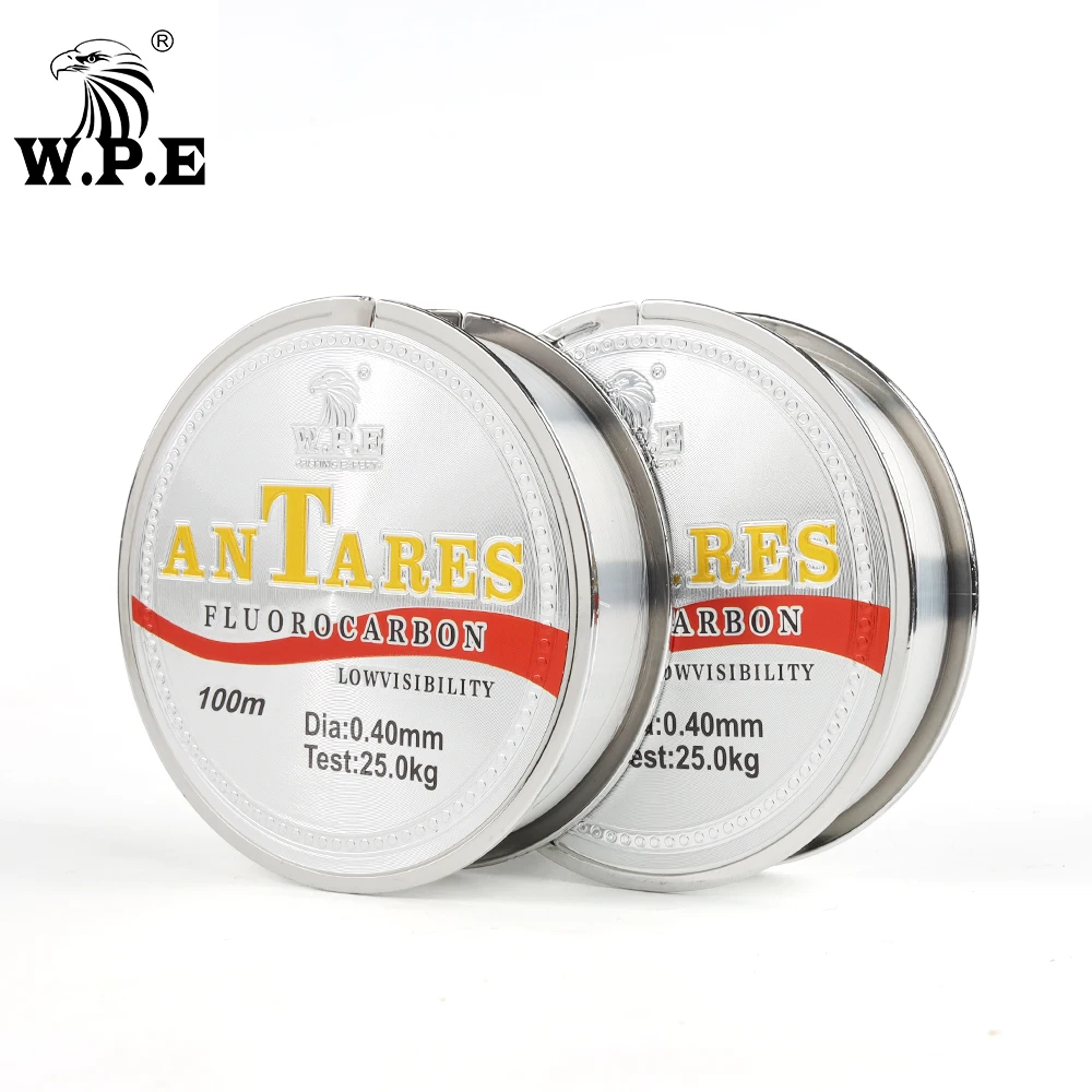 W.P.E Brand New ANTEROS Fishing Line 0.20mm-0.60mm Fluorocarbon Coated Fishing Line 100m 10KG-41KG Carbon Fiber for Carp Fishing