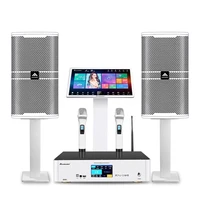 21 5 6tb touch screen hdd karaoke machine online movie smart song selection ktv karaoke player speaker set