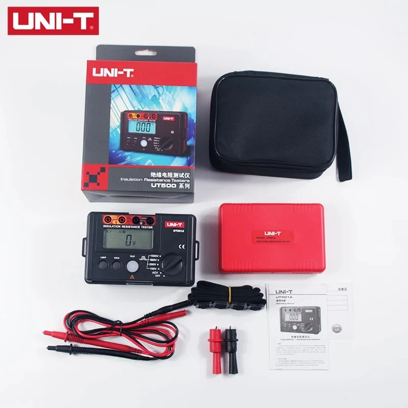 UNI T UT501A тестер сопротивления изоляции 100V 1000V меггер земля Измеритель заземления