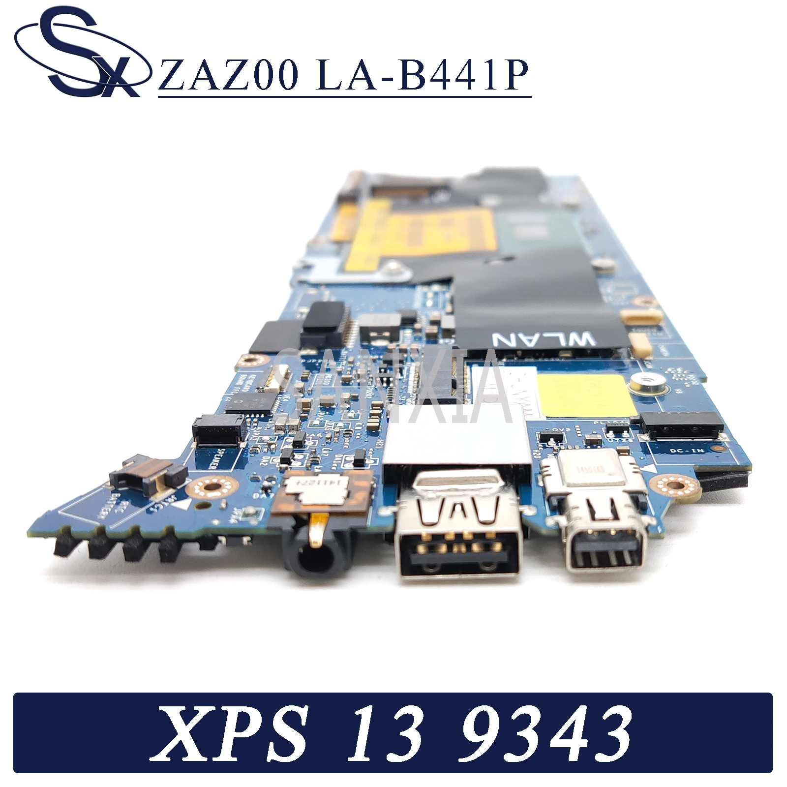 kefu zaz00 la b441p laptop motherboard for dell xps 13 9343 original mainboard ddr3l 8gb ram i7 5500u free global shipping