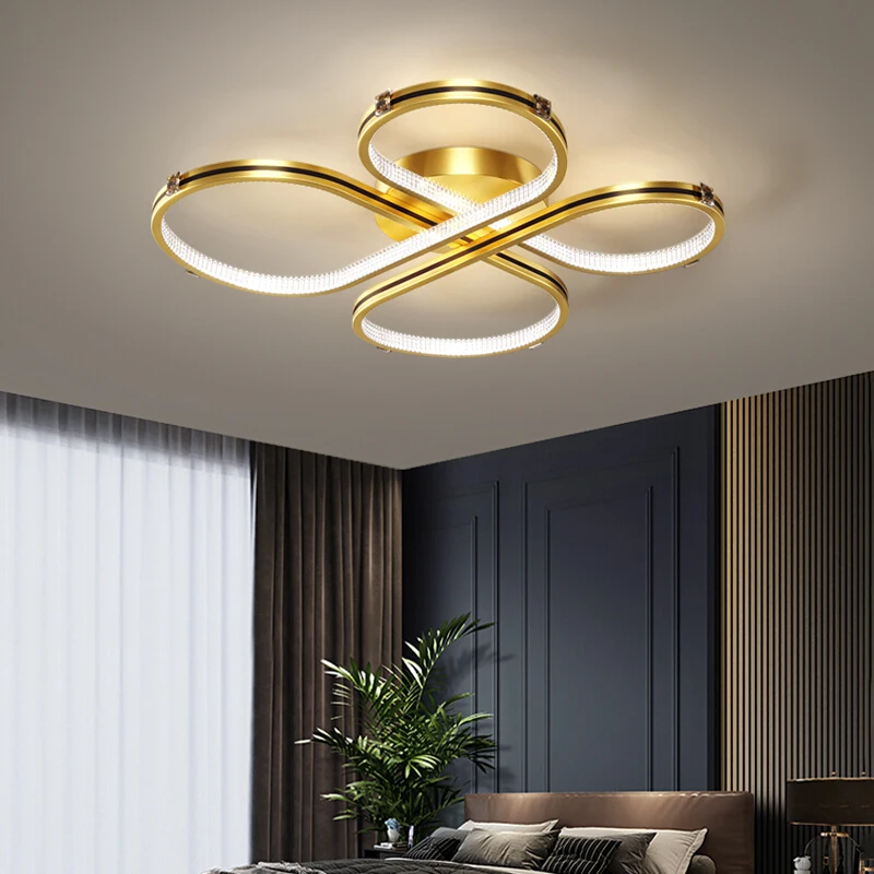 

New Led Ceiling Light For Living Room Home Decor Modern Light Decoration Living Room Wrought iron Ceiling Lamp